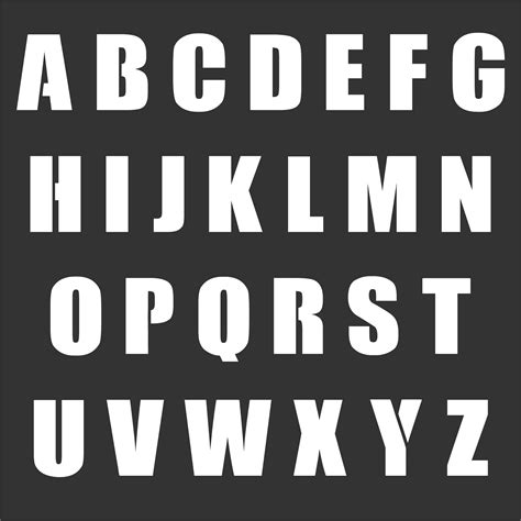 3 Inch Letter Stencils - 10 Free PDF Printables | Printablee