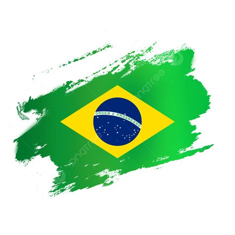 Pincel De Bandera De Brasil Imagen Transparente Hd PNG , Bandera De ...