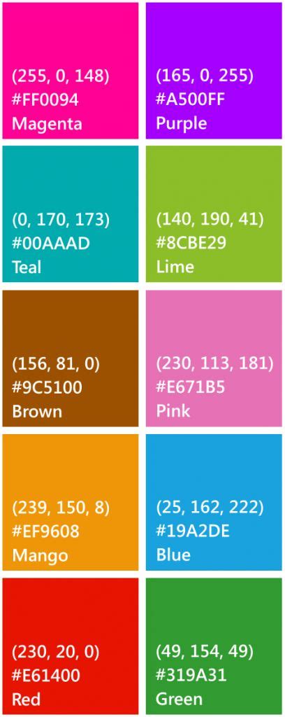 Image result for Windows Phone 8 Color Code