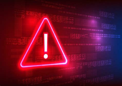 Notification technology alert symbol with numeric code behind it ...