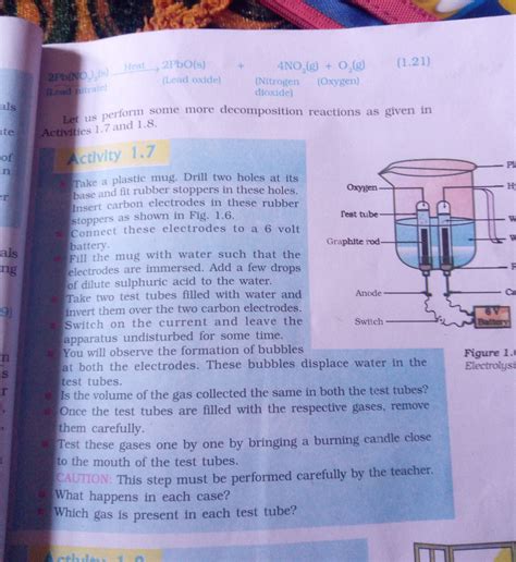 [Solved] why is the amount of gas collected in one of the test tubes in ...