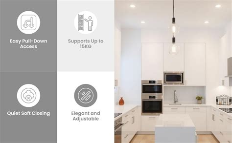 DBR Modular Kitchen Storage Rack Lift Basket Elevator Pull Down Two ...