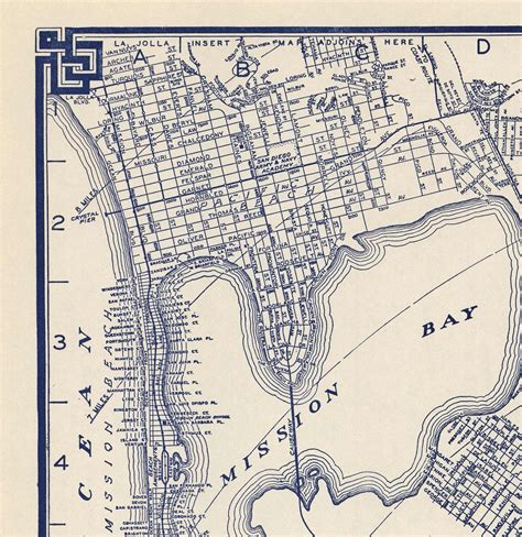 Old Map of San Diego, 1938 by Thomas Bros - National City, La Jolla, L – The Unique Maps Co.