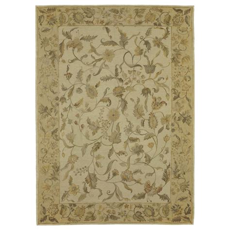 One of a Kind Handwoven Wool Area Rug 9' x 12'4 For Sale at 1stDibs