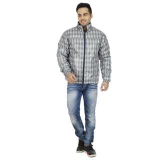 Buy SOC 105 Super Value Quilted Jacket Checks Grey, Navy Blue at Amazon.in