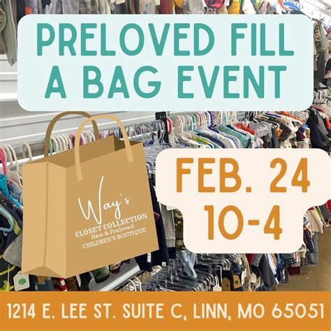 Preloved Fill A Bag Event, 1214 East Lee Street Suite C, Linn, MO ...