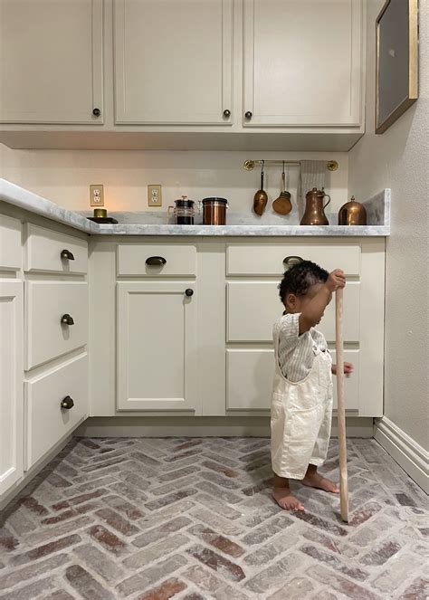 Brick Tile Kitchen Floor