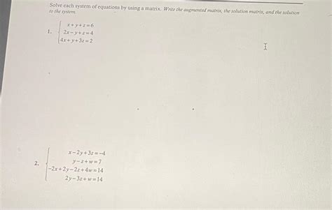 Solving System of Equations Using Matrix 的图像结果