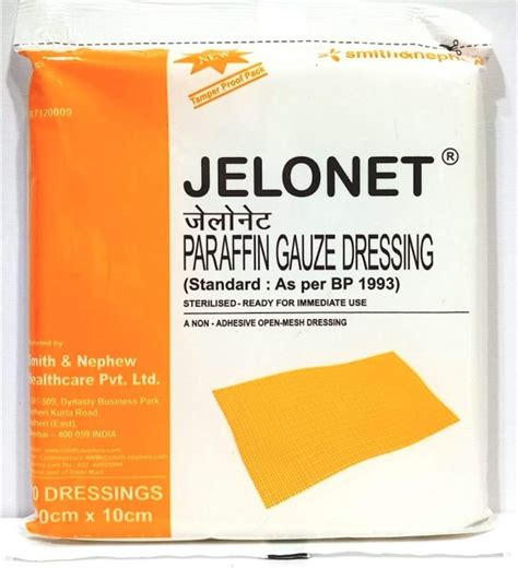 Buy JELONET Paraffin Gauze Dressing 10cm x 10cm - Pack of 20 Dressings ...