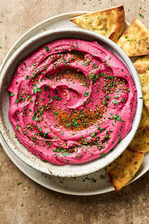 Beet Hummus - Rainbow Plant Life - Karinokada