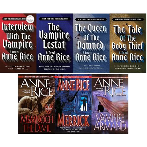 Anne Rice 7 Book Set "Interview with the Vampire", "The Vampire Lestat ...