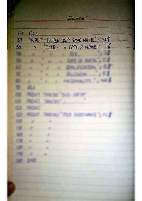 Image result for GW Basic Programs Marksheet