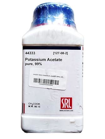 SRL Potassium Acetate pure Grade, 99%, 500GM, CAS: 127-08-2, Molecular ...