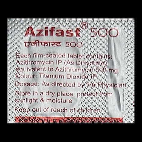 AZIFAST 500MG TABLET 6'S Price, Uses, Side Effects & Substitutes | Medkart
