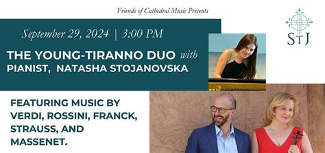 The Young-Tiranno Duo with pianist, Natasha Stojanovska, 318 Silver Ave ...