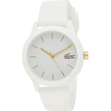 Lacoste 12.12 Ladies Analog White Dial Women's Watch-2001063_A : Amazon ...