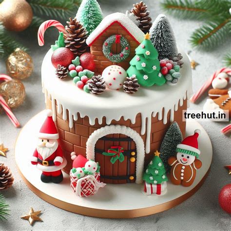Christmas Cake Decoration Ideas and December Birthday Cake Decoration ...