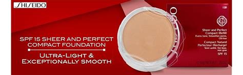 Shiseido SPF 15 Sheer and Perfect Compact Foundation, Natural Light ...