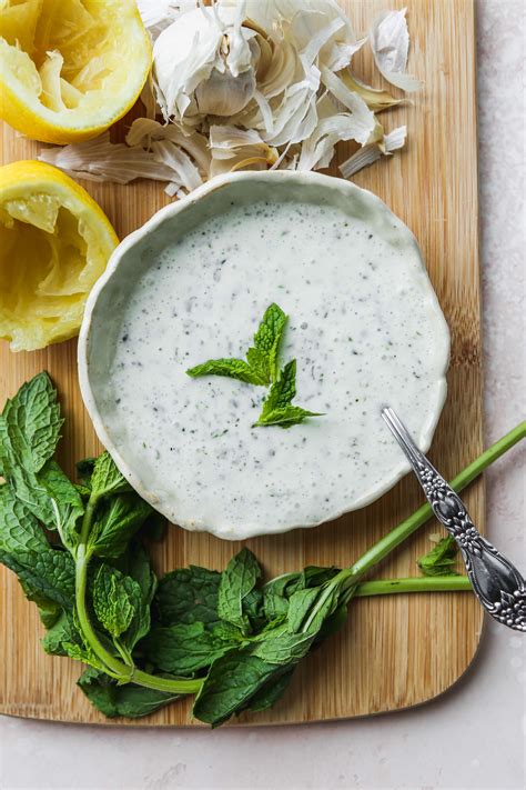 Mint Yogurt Sauce With Lemon & Garlic | Walder Wellness, Dietitian (RD)