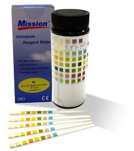 Buy Urine Test Strips Mission 10 Parameter Urinalysis - Pack of 100 ...