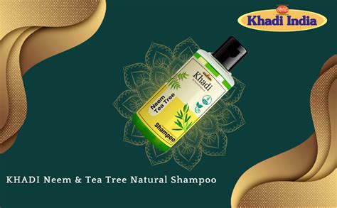 Buy KHADI Neem & Tea Tree Natural Shampoo | 630 ML (Pack of 3) Online ...
