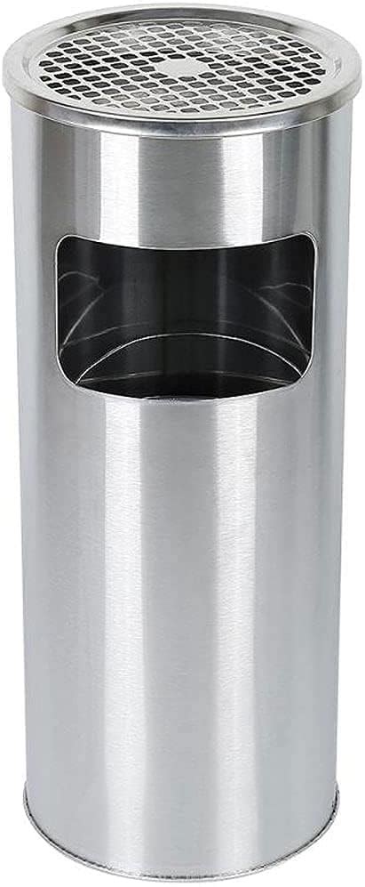 DOLPHY Stainless Steel Round ASH Barrel Trash Can with Removable Inner ...