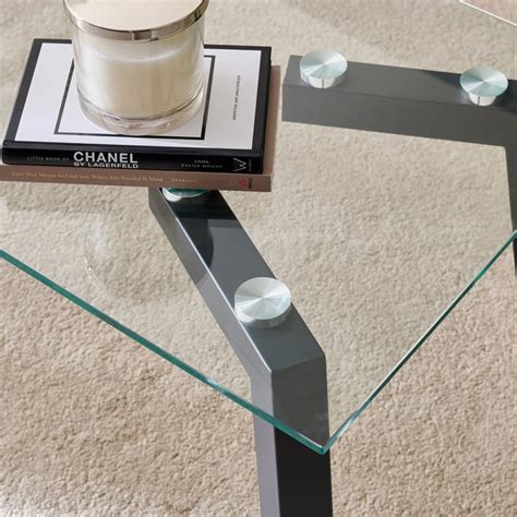 Buy Helios Paul Tempered Glass Top Coffee Table - Black from Helios by ...