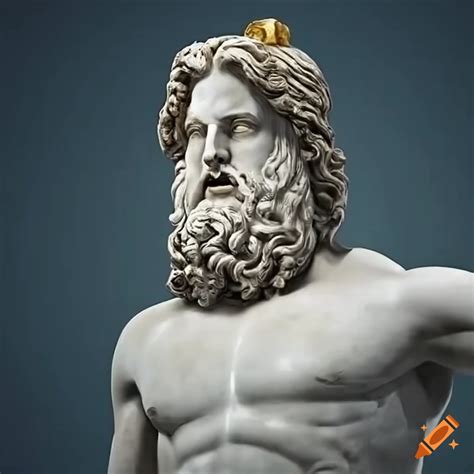 Statue of zeus, the greek god