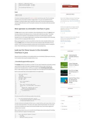 Image result for Java Interface Examples Clonable