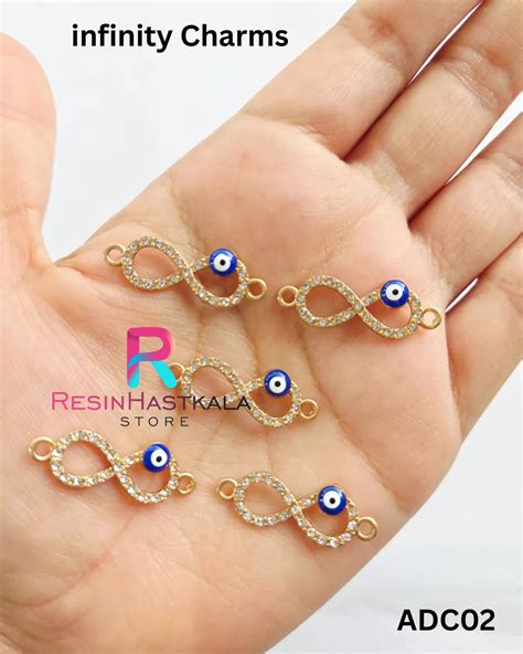 Golden Infinity Charms (5 Piece) (ADC02) – Resinhastkala Store