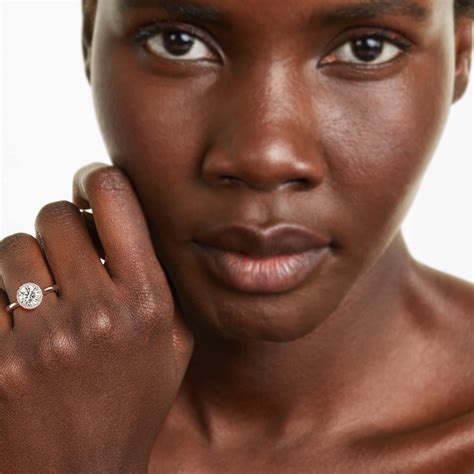 Pavé Diamond Halo Engagement Ring In 14K Rose Gold (Round)-17155r14