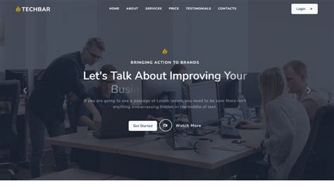 Techbar - Landing | Themesdesign