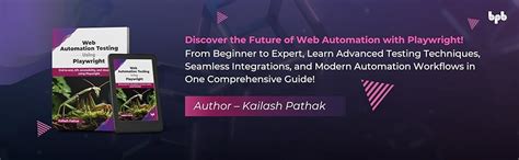 Web Automation Testing Using Playwright Book