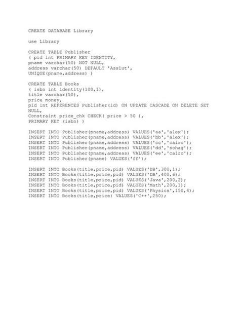 Image result for Library SQL Database