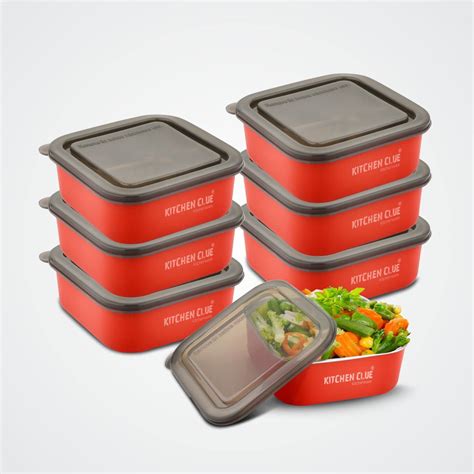 Buy KITCHEN CLUE Stainless Steel Lunch Container/Microwave Safe Re ...