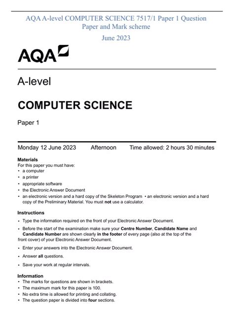 Computer Science a Level AQA 的图像结果
