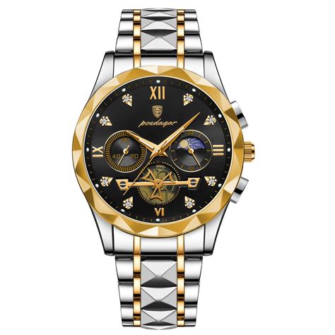 OVERFLY POEDAGAR Mens Watch Analog Multifunction Luxury wrist Watch Fo ...