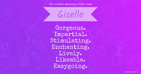 The hidden meaning of the name Giselle | Namious