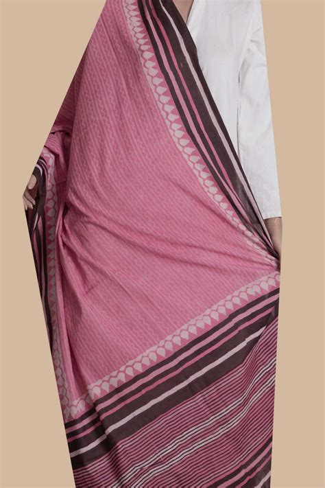 Mulmul Dupatta - Buy Block Printed Mul Cotton Dupatta online in India ...