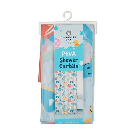 Buy Comfort Bay Kids PEVA Shower Curtain, 70 x 72 in - Assorted from ...