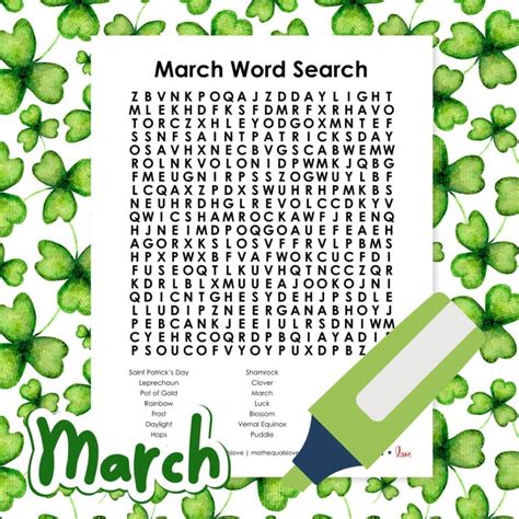 FREE Printable Word Puzzles for the Classroom (PDF)