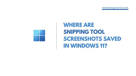 Where are snipping tool screenshots saved in windows 11 | snipping tool ...