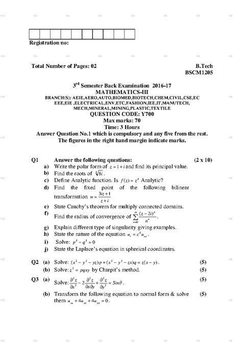 Mathematics-III - These are BPUT Previous Year Question Papers which ...