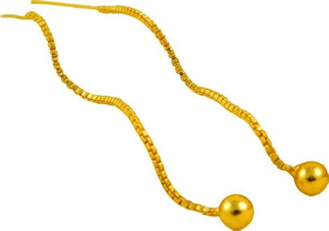 Sui Dhaga Gold Earrings - Buy Sui Dhaga Gold Earrings online at Best ...