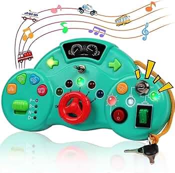 Kidology Montessori Busy Board With Led Lights Sensory Musical Toy ...