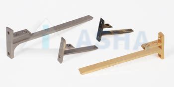 Brass Glass Brackets | Folding Square Asha Industries