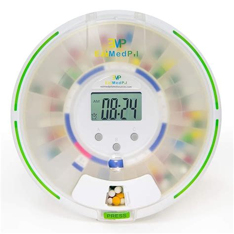 EziMedPil Automatic Pill Dispenser with Alarm, Sound & Light, up to 6 ...