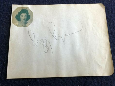 Vintage Peggy Ryan dancer + actress signed album page | #3786132551
