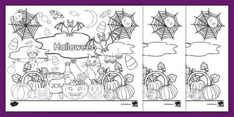 Halloween Doodle Coloring Sheets | Resource | Twinkl USA