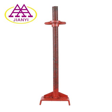 Scaffolding Adjustment Small Pipe Screw Jack Base Stands - Scaffolding ...